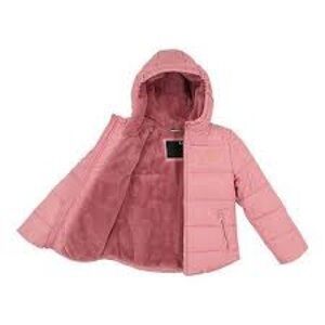 Under Armour Edie Hooded Puffer Jacket winter coat warm girls large pink 14